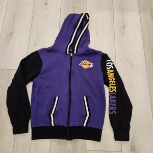 NBA LA Lakers Zip Up Hoodie, Size M 10-13